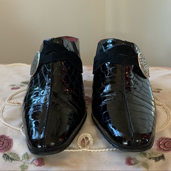 Brighton Leather Romeo Mules - Picture 4 of 12